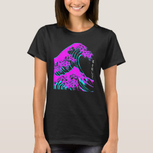 Camiseta Gran Ola Estética Japonesa De Kanagawa Hokusai