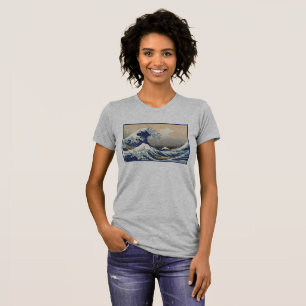 Camiseta Gran Ola frente a Kanagawa y Monte Fuji Mar de Jap