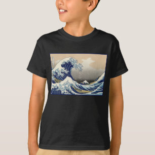 Camiseta Gran Ola frente a Kanagawa y Monte Fuji Mar de Jap
