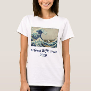Camiseta Gran Ola Frente a la Costa de Kanagawa de Hokusai