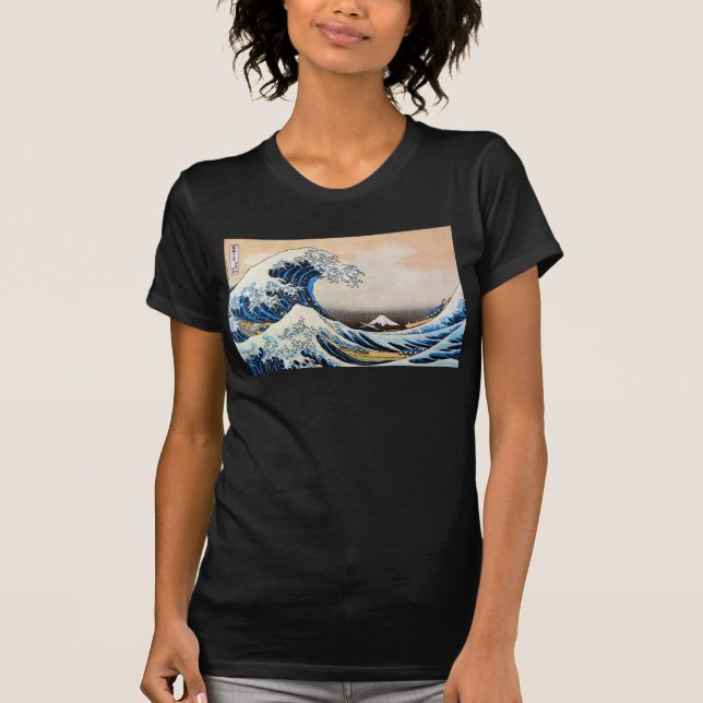 Camiseta Gran ola, Hokusai, Ukiyo-e (Anverso)