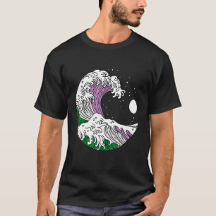 Camiseta Gran ola japonesa Orgullo género género gay gay