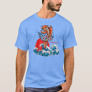 Camiseta Gran ola Kanagawa Japón Okinawa Koi