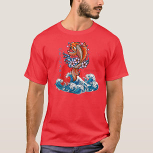 Camiseta Gran ola Kanagawa Japón Okinawa Koi