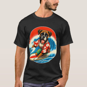 Camiseta Gran Ola Kanagawa Perro Boxer Surfing