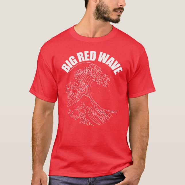 Camiseta Gran Ola Roja Vota Ola Republicana GOP 2024 (Anverso)