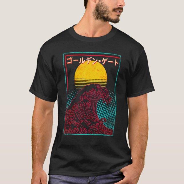 Camiseta Gran ola sube el sol Japón (Anverso)