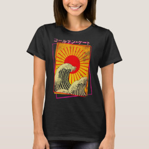 Camiseta Gran ola sube el sol Japón