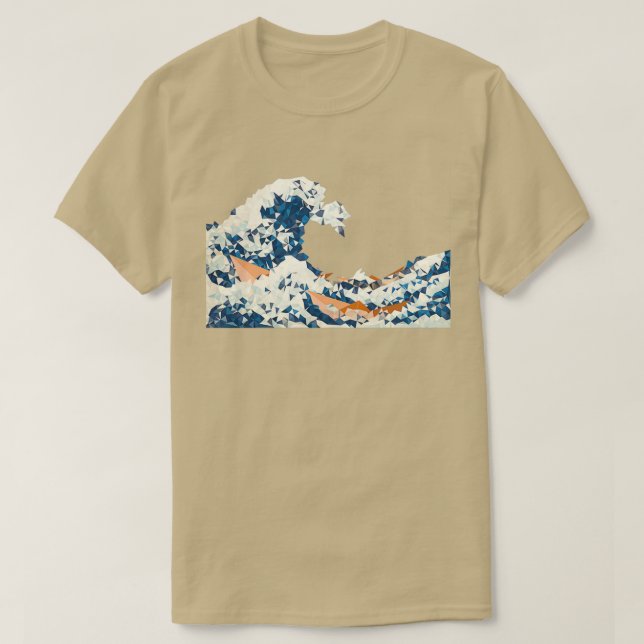 Camiseta Gran ola triangular (Diseño del anverso)