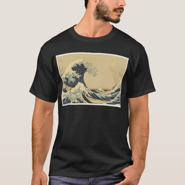 Camiseta Gran onda de Hokusai de Kanagawa (Anverso)
