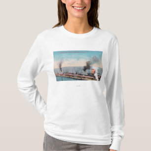 Camiseta Gran opinión septentrional del muelle, SS Dakota y