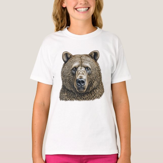 Camiseta Gran Oso Marrón  (Anverso)