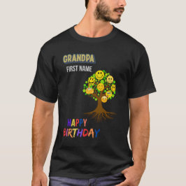 Camiseta Gran Padre Personalizado del árbol de la familia d