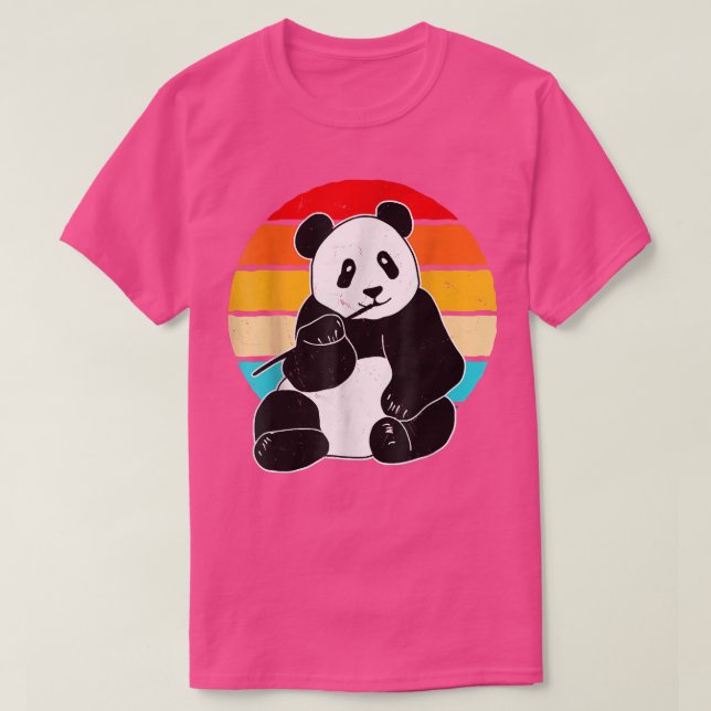 Camiseta Gran Panda Silhouette Gift Panda Bear (Diseño del anverso)