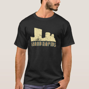 Camiseta Gran panorama urbano vintage de Grand Rapids retro
