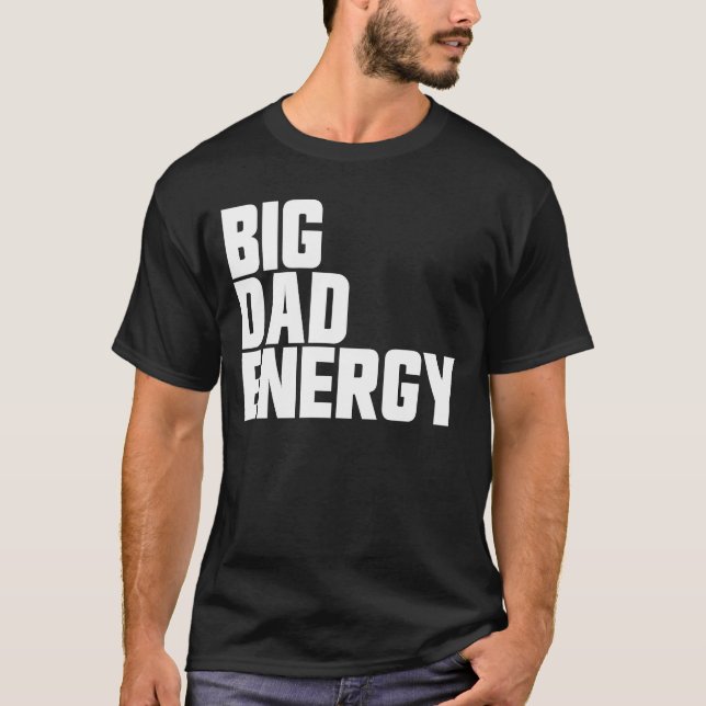 Camiseta Gran papá, energía divertida, padre, gran energía (Anverso)