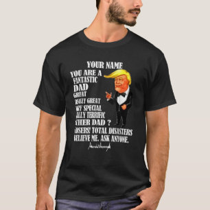 Camiseta Gran papá gracioso Donald Trump regalo del Día del