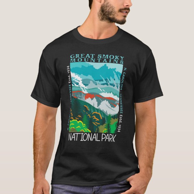 Camiseta Gran Parque nacional de las Montañas Ahumadas en p (Anverso)