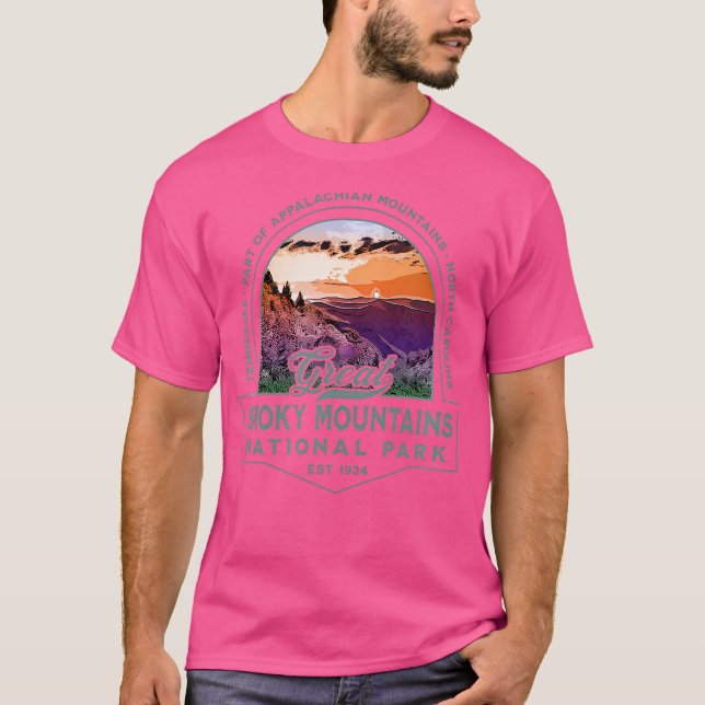 Camiseta Gran Parque nacional de Montañas Ahumadas Senderis (Anverso)