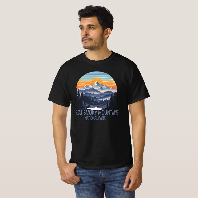 Camiseta Gran Parque Nacional de Montañas Smoky (Anverso completo)