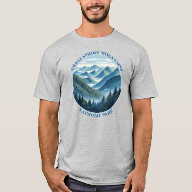 Camiseta Gran Parque Nacional de Montañas Smoky (Anverso)