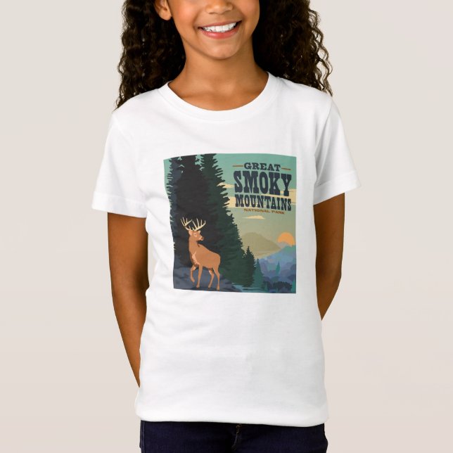 Camiseta Gran Parque Nacional de Montañas Smoky (Anverso)
