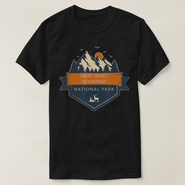 Camiseta Gran Parque Nacional de Montañas Smoky 2 (Diseño del anverso)