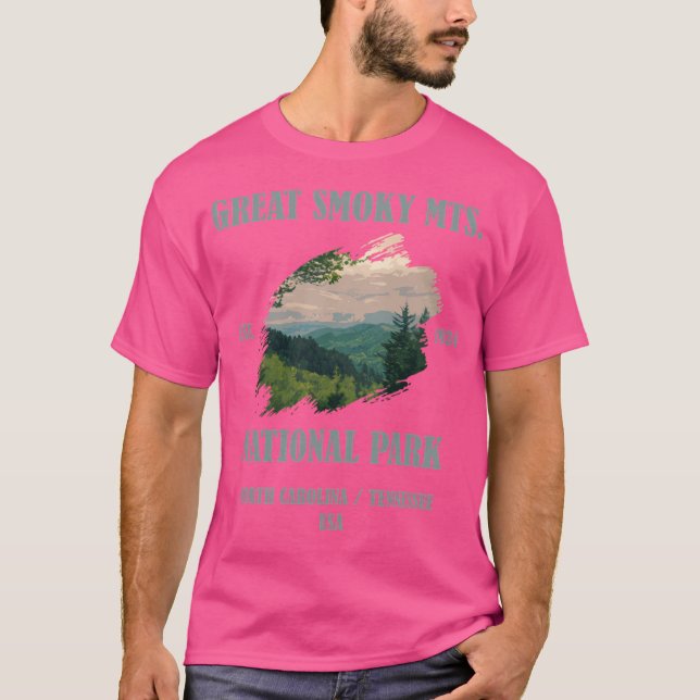 Camiseta Gran Parque Nacional de Montañas Smoky Carolina de (Anverso)