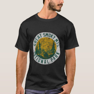 Camiseta Gran Parque Nacional de Montañas Smoky E Árboles