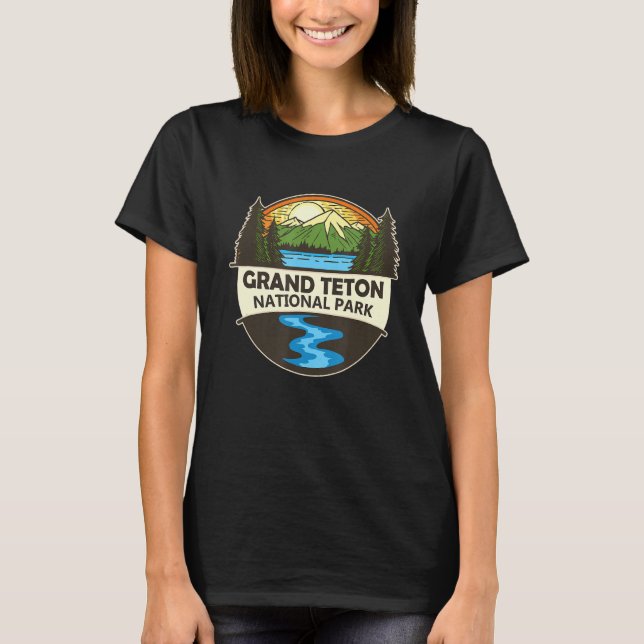 Camiseta Gran Parque Nacional de Teton (Anverso)