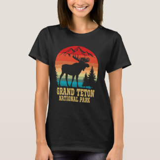 Camiseta Gran Parque Nacional de Teton Wyoming Trav Retro M