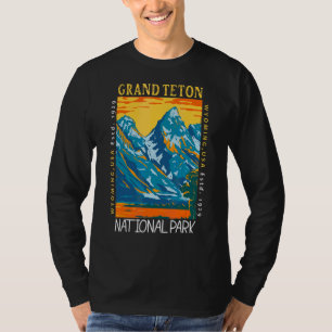 Camiseta Gran Parque Nacional de Tetón Wyoming Vinta en Pro