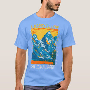 Camiseta Gran Parque Nacional de Tetón Wyoming Vinta en Pro