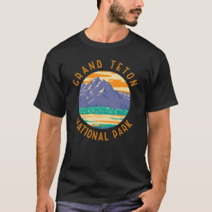 Camiseta Gran Parque Nacional Del Tetón En Primavera Con Pr