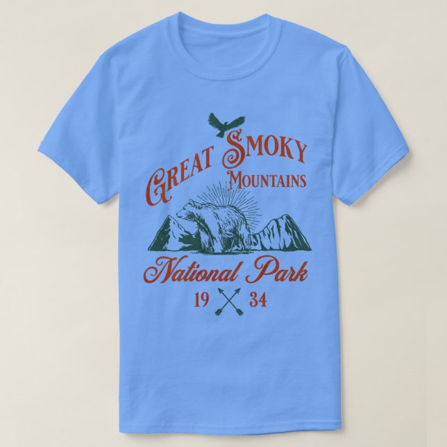 Camiseta Gran Parque Nacional Montañas Ahumadas Ca (Diseño del anverso)