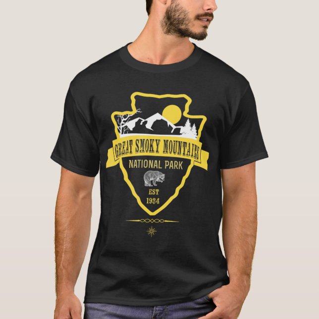 Camiseta Gran Parque Nacional Montañas Ahumadas Senderismo  (Anverso)