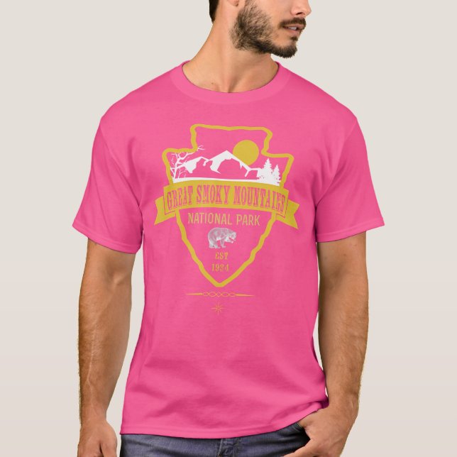 Camiseta Gran Parque Nacional Montañas Ahumadas Senderismo  (Anverso)