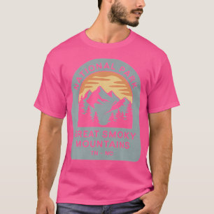 Camiseta Gran Parque nacional Montañas Humeantes Senderismo