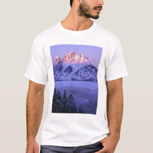 Camiseta GRAN PARQUE NACIONAL TETON, WYOMING. EE.UU. Niebla