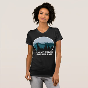 Camiseta Gran Parque Nacional Teton Wyoming Vintage Retro