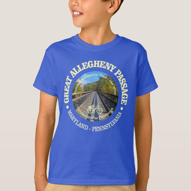 Camiseta Gran pasaje de Allegheny (ciclismo c) (Anverso)