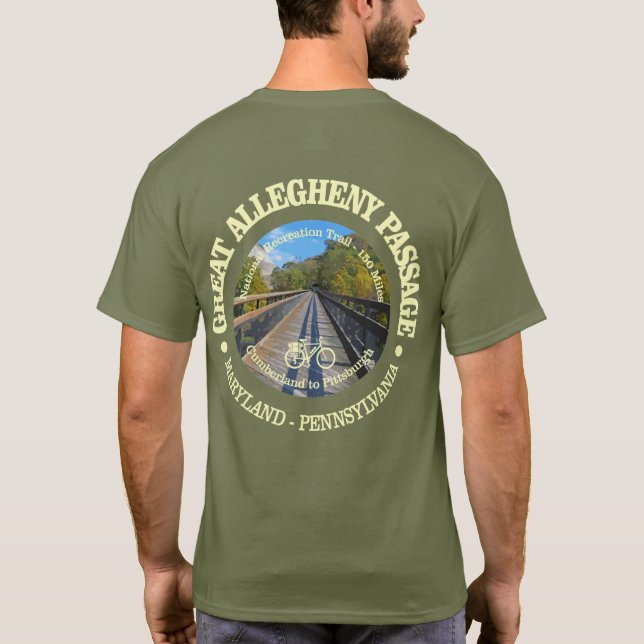 Camiseta Gran pasaje de Allegheny (ciclismo c) (Reverso)