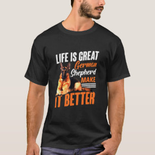 Camiseta Gran Pastor Alemán de Pastor de Pastor K9