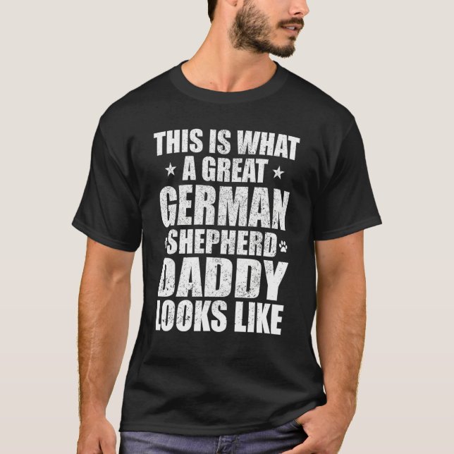 Camiseta Gran pastor alemán dueño de perro (Anverso)