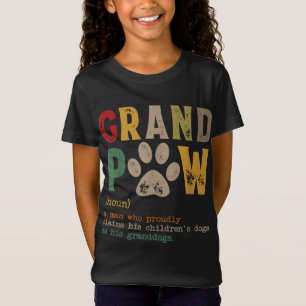 Camiseta Gran Paw Abuelo Perro Papá Definición Padre Pawpa