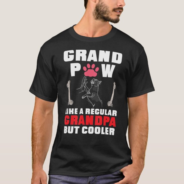 Camiseta Gran Paw Como Un Abuelo Regular Pero Más Fresco Gr (Anverso)