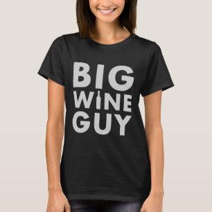Camiseta Gran Pegatina De Vino Para Bebidores De Vino Y Hom