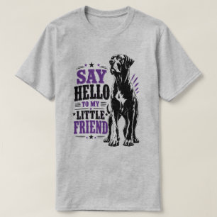 Camiseta Gran pequeño amigo Gran danés divertido