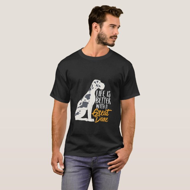 Camiseta Gran Perro Dane, divertido y lindo (Anverso completo)