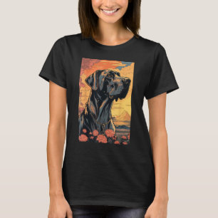 Camiseta Gran perro danés estético japonés Ukiyo e 3